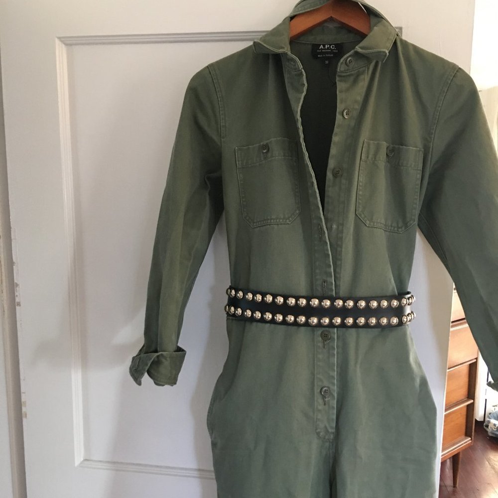 Jil Sander Double Row Studded Belt